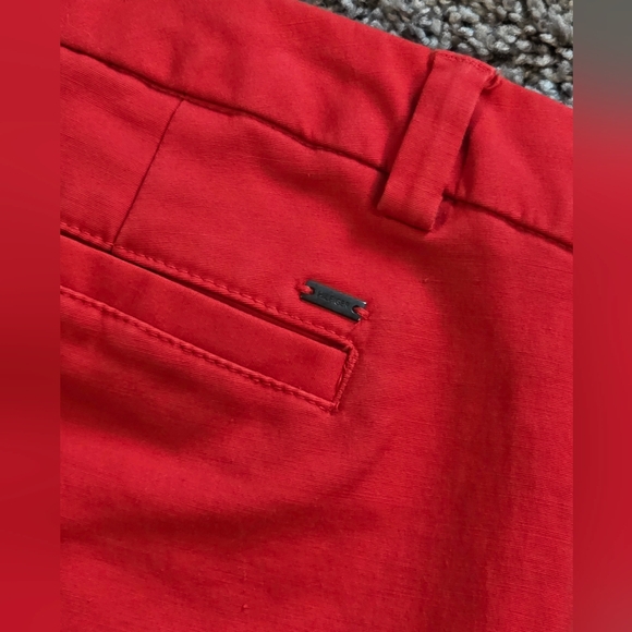 TOMMY HILFIGER Red Ankle Chino Pants Womens Size 12 - Picture 3 of 5